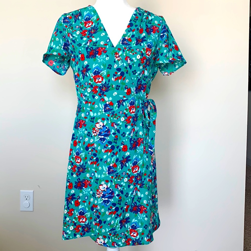 EUC J.Crew Wrap Dress Sz 2